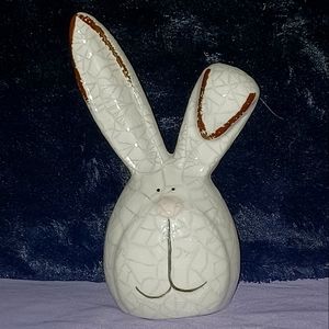 7" ceramic bunny head